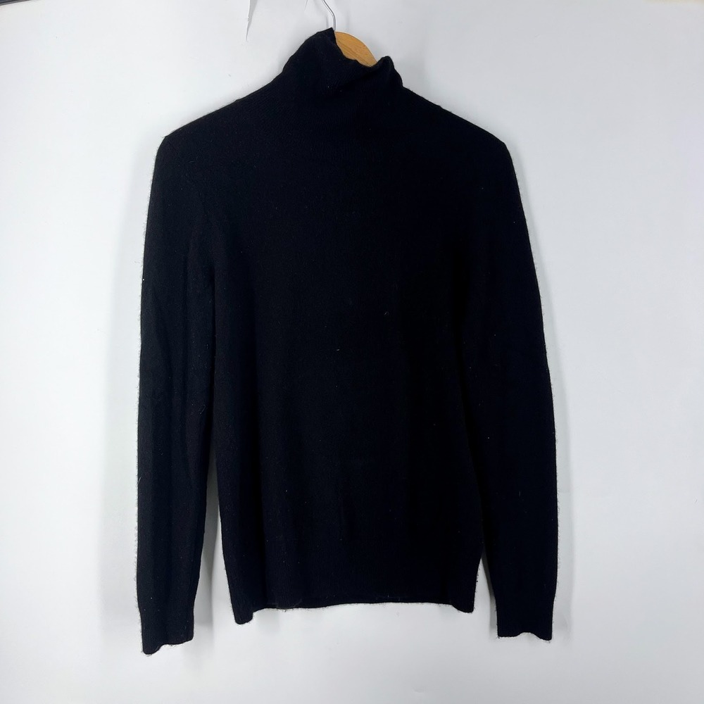 Jennie Liu Womens Turtleneck Knit Sweater Long‎ Sleeve Size S
